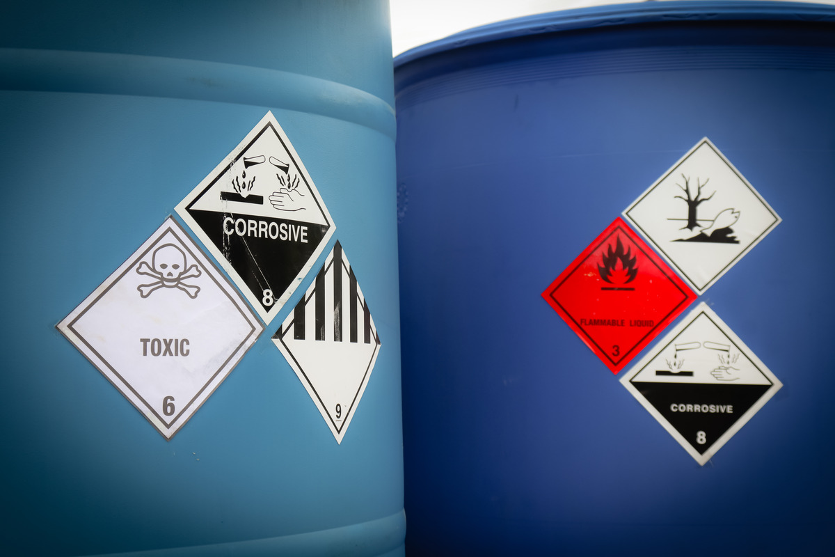 2024 Dangerous goods Warning labels on cans